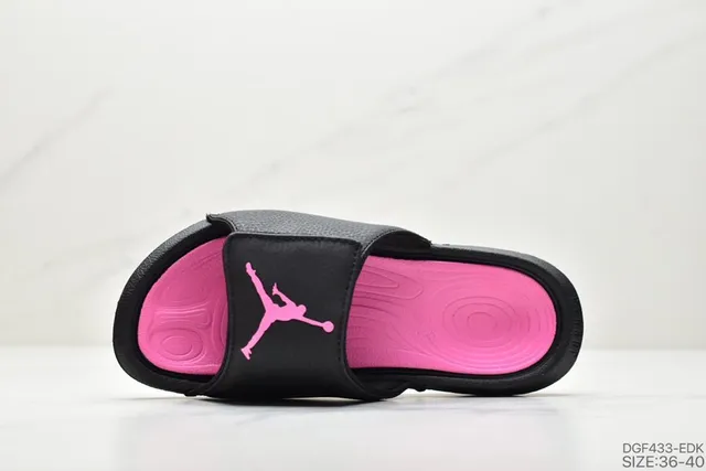 Air Jordan Slide Black and Pink Slippers 5