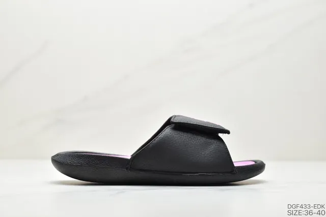 Air Jordan Slide Black and Pink Slippers 6