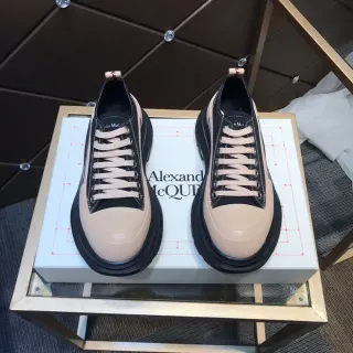Alexander McQueen Oversized Sneaker Black and Beige Chunky Sneakers