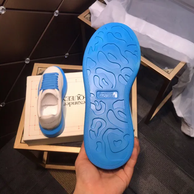 Alexander McQueen Oversized Sneaker White and Blue Lifestyle Sneakers 5