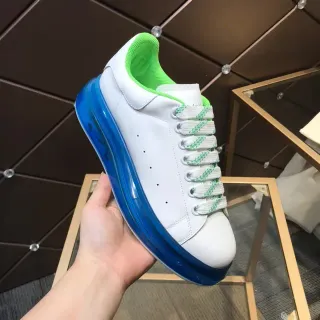Alexander McQueen Oversized Sneaker White Blue Sole Translucent Midsole Chunky Sneakers