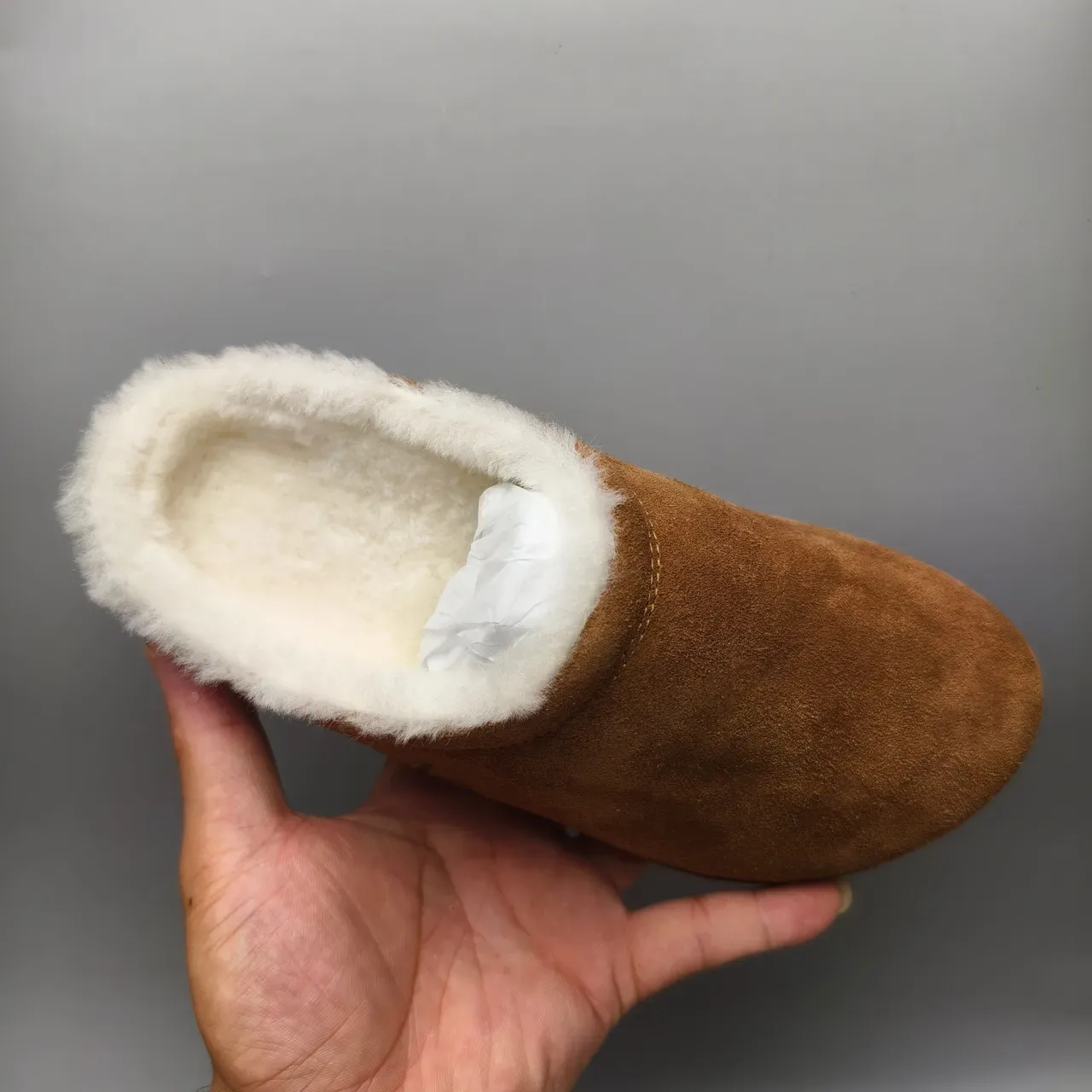 Alo Suede Shearling-Lined Open-Back Slippers 3