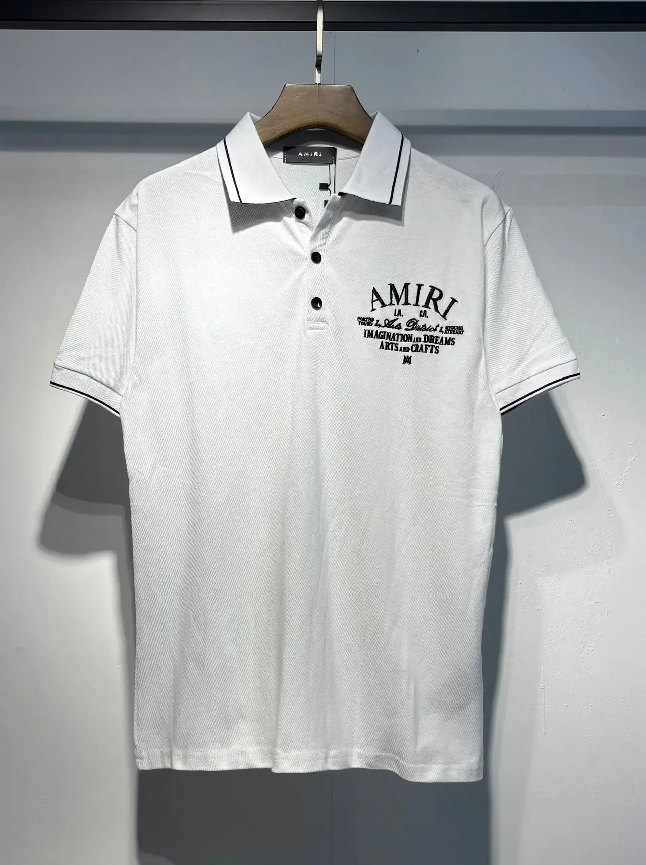 Amiri Embroidered Graphic Polo Shirt 4