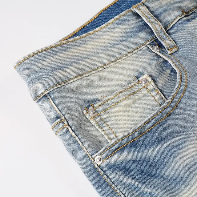 Amiri jeans skinny distressed com logo print 17