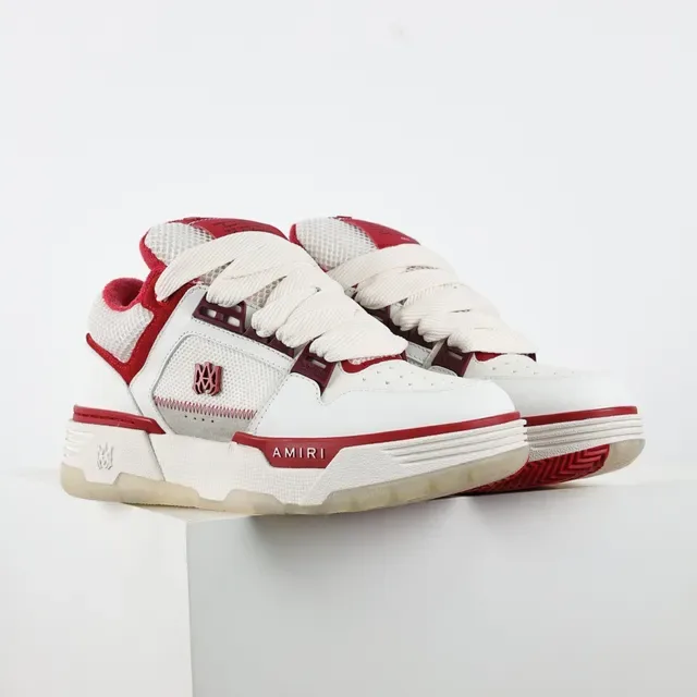 Amiri MA Court White and Red Lifestyle Sneakers 3