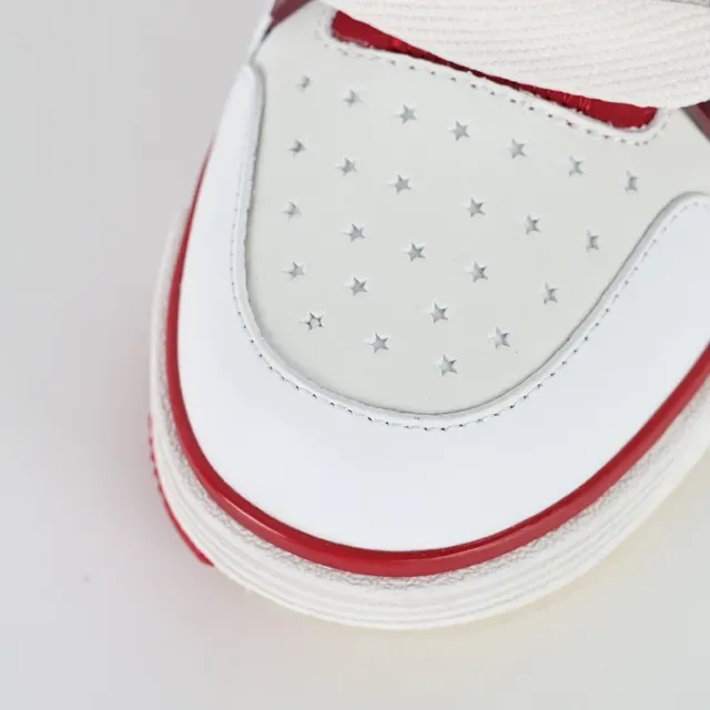 Amiri MA Court White and Red Lifestyle Sneakers 5