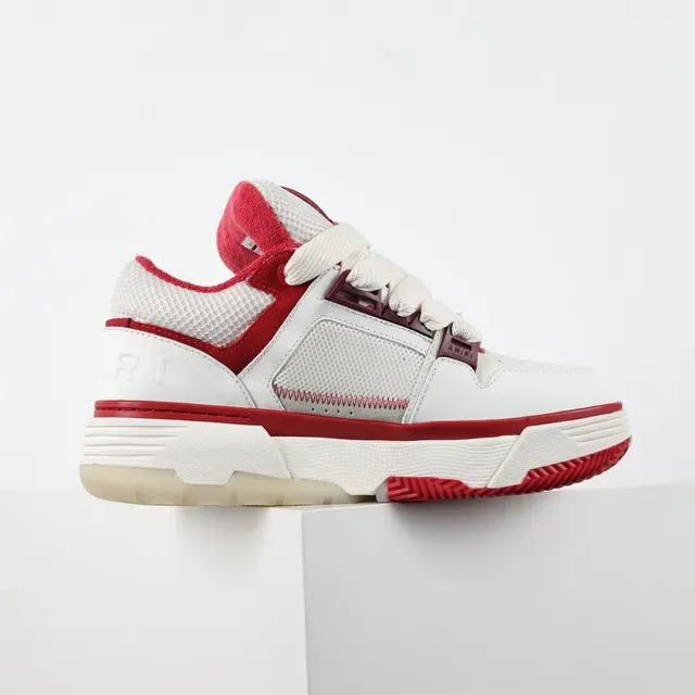 Amiri MA Court White and Red Lifestyle Sneakers 7