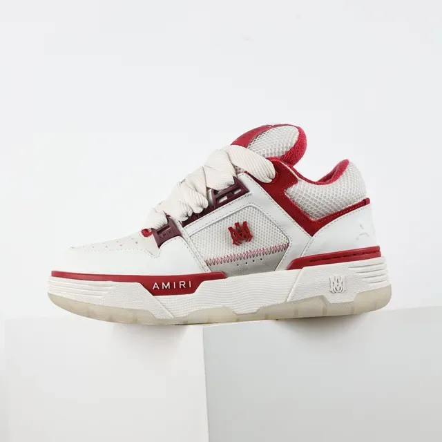 Amiri MA Court White and Red Lifestyle Sneakers 9