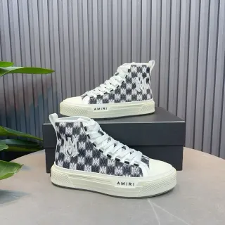 Amiri Skel Top High Monogram Navy and White Lifestyle Sneakers