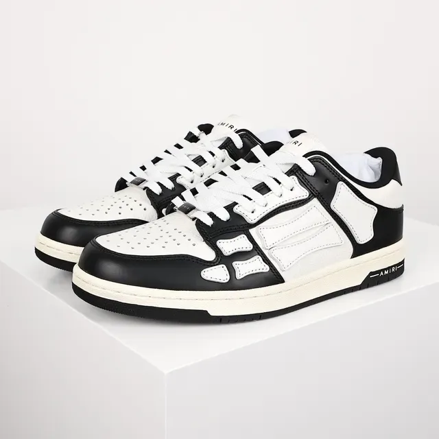 Amiri Skel Top Low Noir et Blanc chaussures lifestyle 2