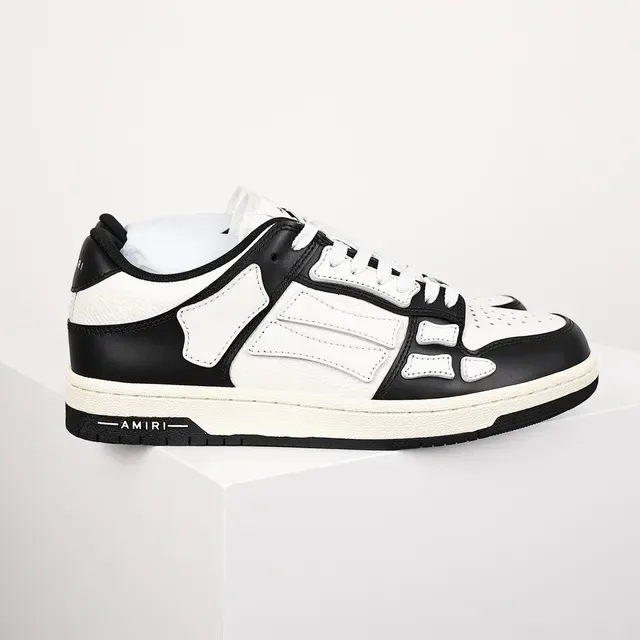 Amiri Skel Top Low Noir et Blanc chaussures lifestyle 3