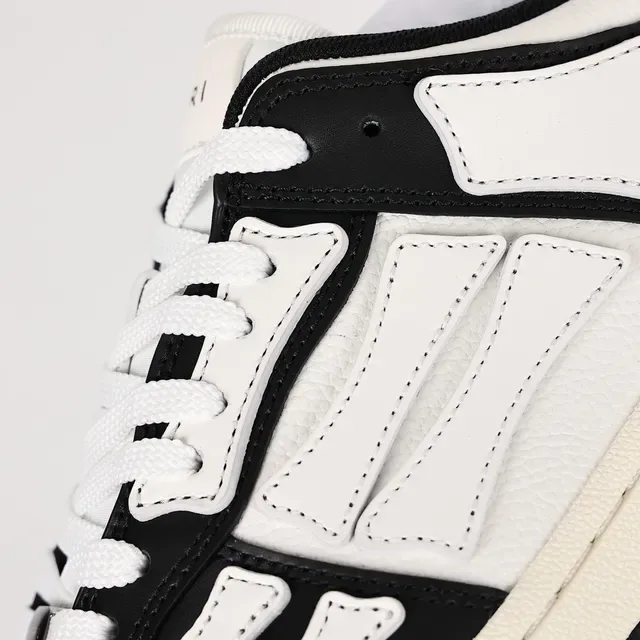 Amiri Skel Top Low Noir et Blanc chaussures lifestyle 6