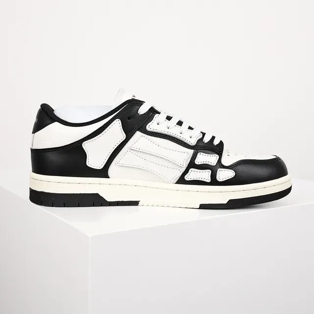 Amiri Skel Top Low Noir et Blanc chaussures lifestyle 7