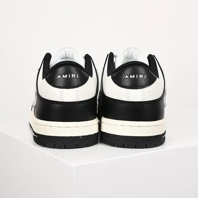 Amiri Skel Top Low Noir et Blanc chaussures lifestyle 8