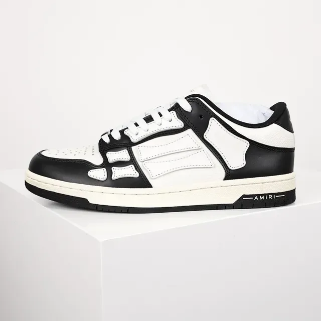 Amiri Skel Top Low Noir et Blanc chaussures lifestyle 9