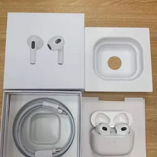 Apple AirPods White Short-Stem Wireless Force Sensor Controls TWS Earbuds