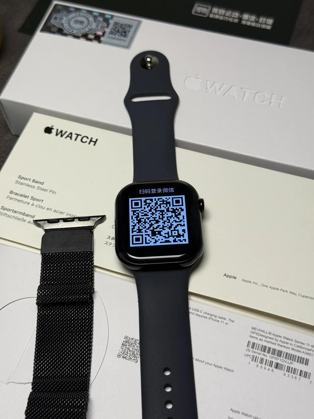 Apple Black Gray Square Aluminum Case Always-On Color Display Sports Watch 4