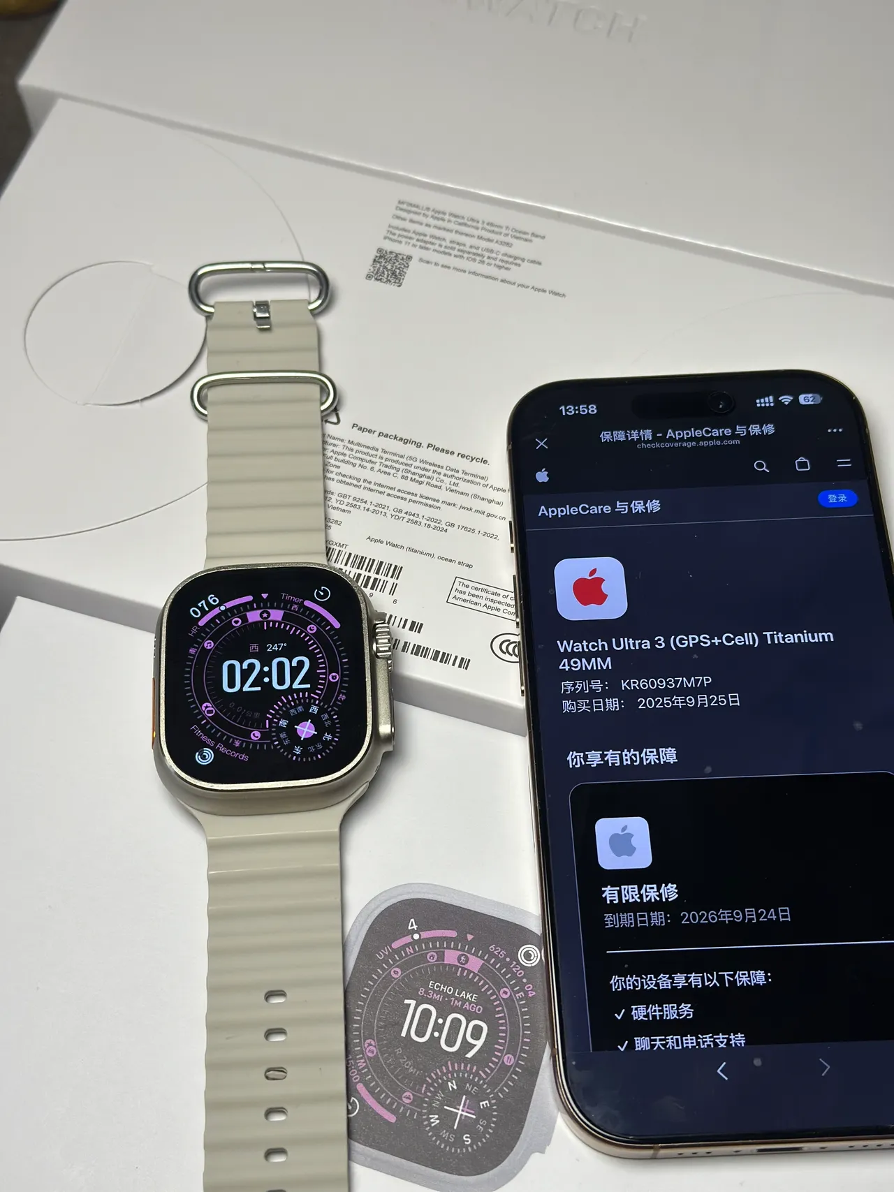 Apple Watch Ultra Slate Gray Sport Band Sports Watch 5