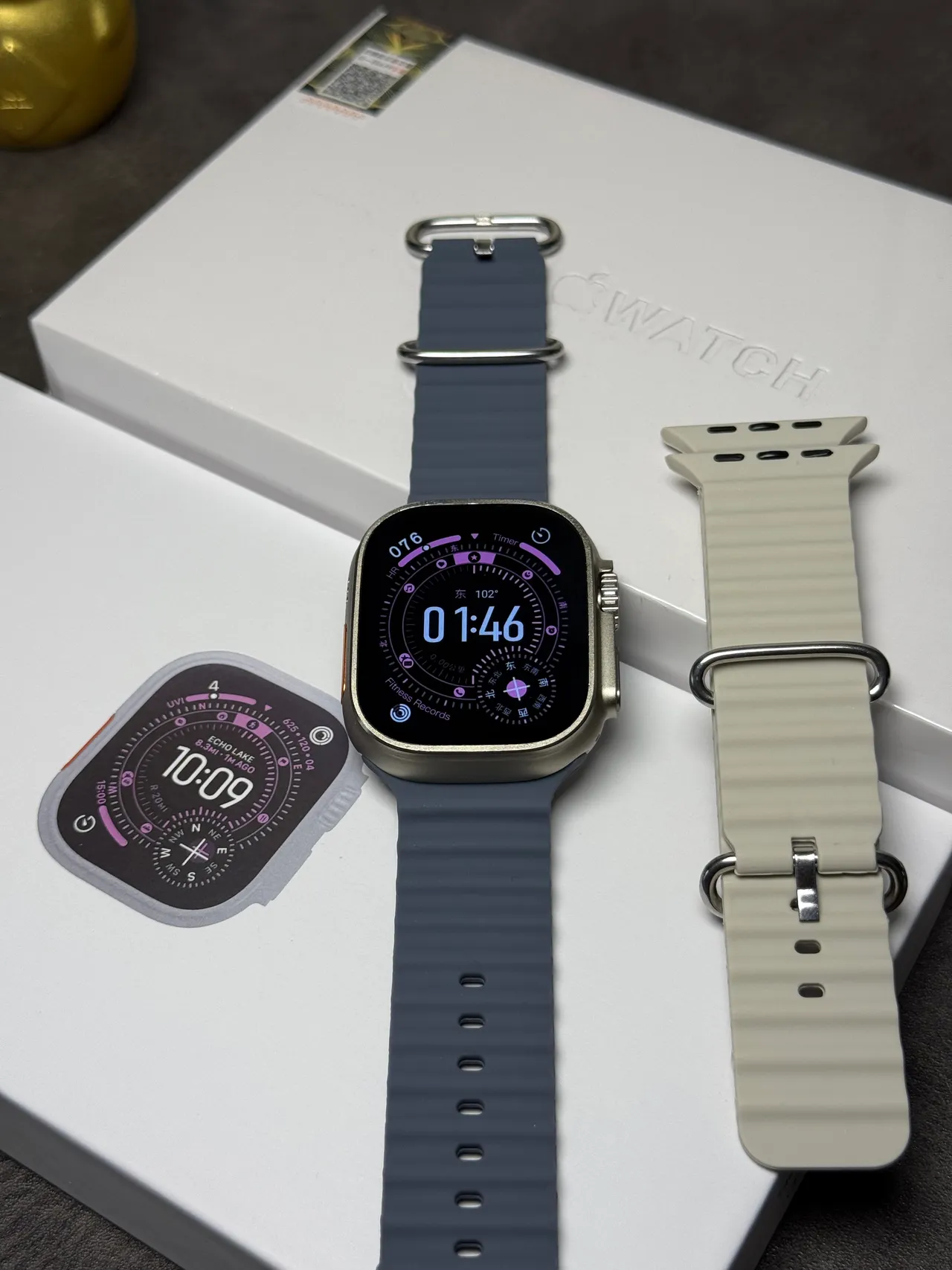 Apple Watch Ultra Slate Gray Sport Band Sports Watch 8