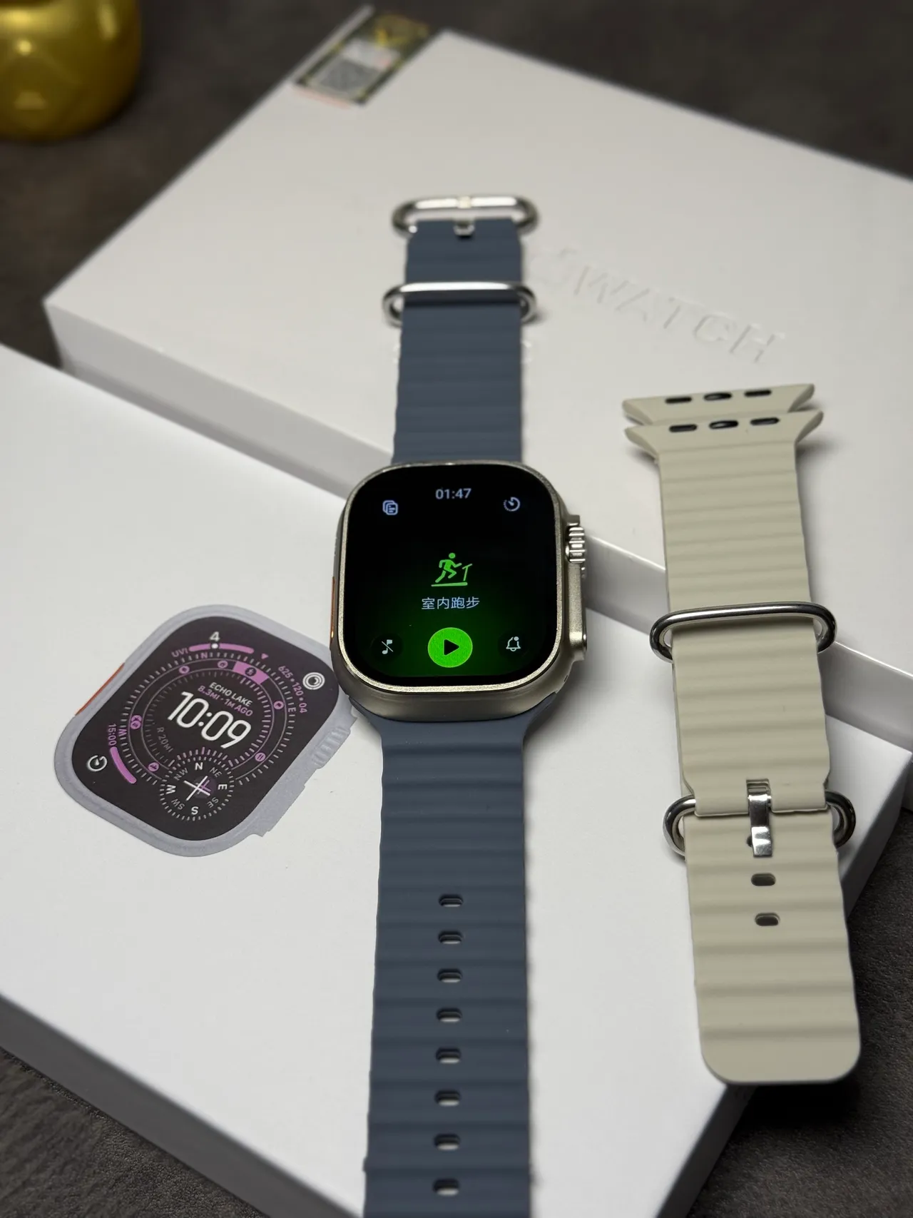 Apple Watch Ultra Slate Gray Sport Band Sports Watch 10