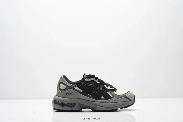 ASICS Preto Cinza Malha com Camadas E Sintético Superior Esculpido Densidade Multi Solado Intermediário Tênis Lifestyle 23
