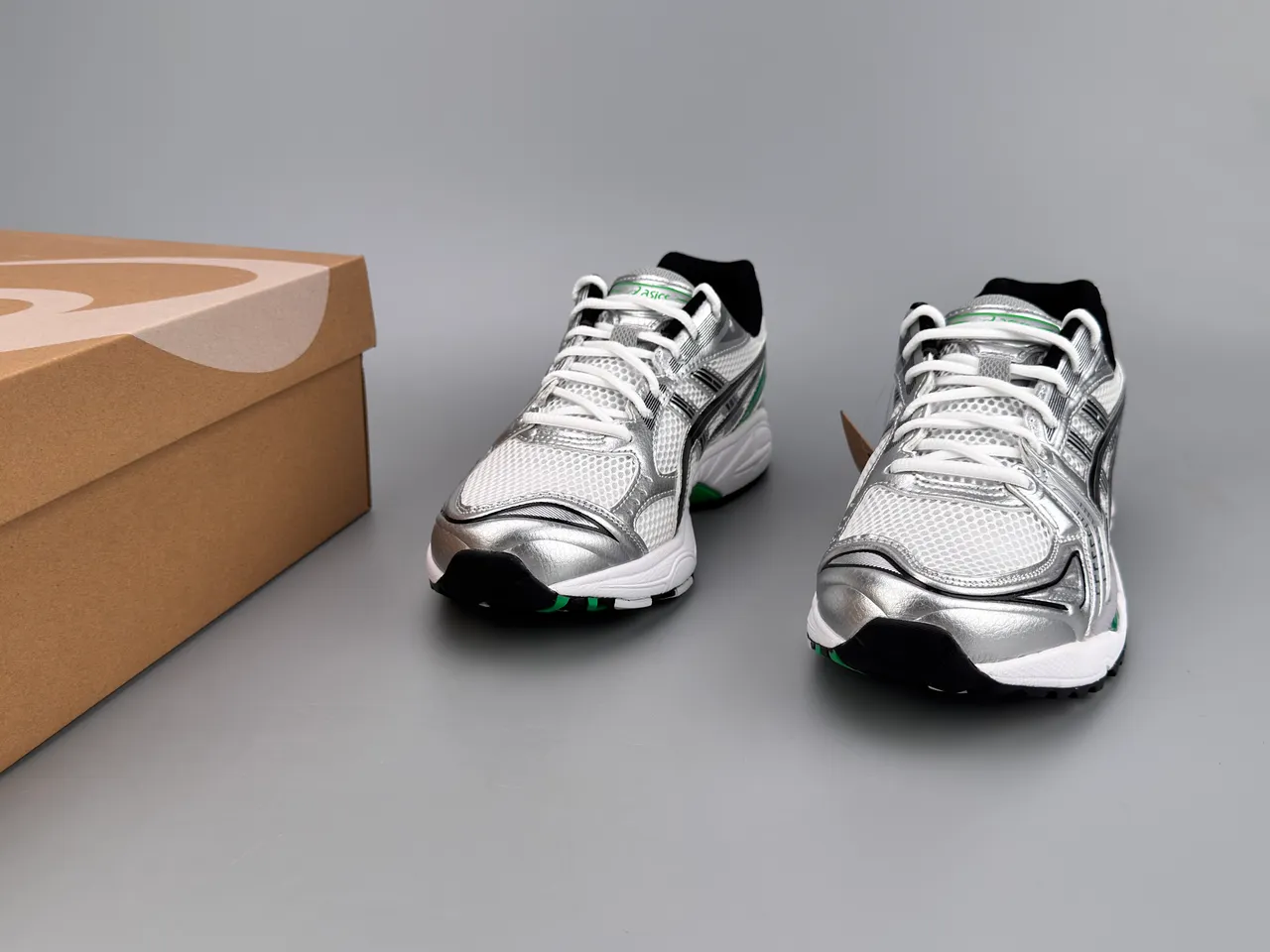 ASICS Gel-Kayano 14 Silver Green tênis de corrida 5