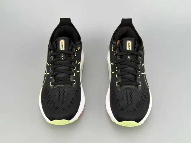 ASICS Gel-Kayano Preto Laranja Lima Tênis de Corrida 8