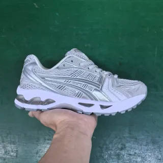 ASICS Gel-Kayano Silver Metallic Running Shoes