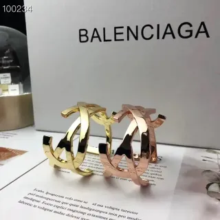 Balenciaga Le Cagole Pulseras Interlocking Oro y Oro Rosa