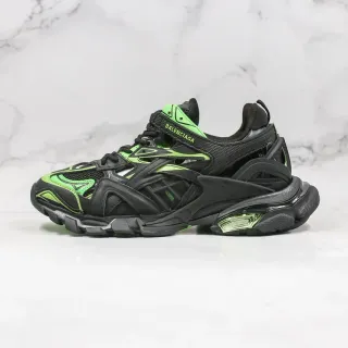 Balenciaga Runner أحذية رياضية سوداء وليمون سميكة