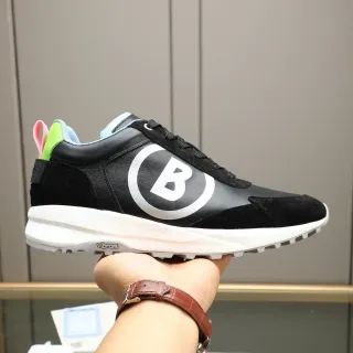Balenciaga Runner Pretos Brancos Oversized Logotipo Circular Superior de Couro-Suede Misturado Tênis Chunky