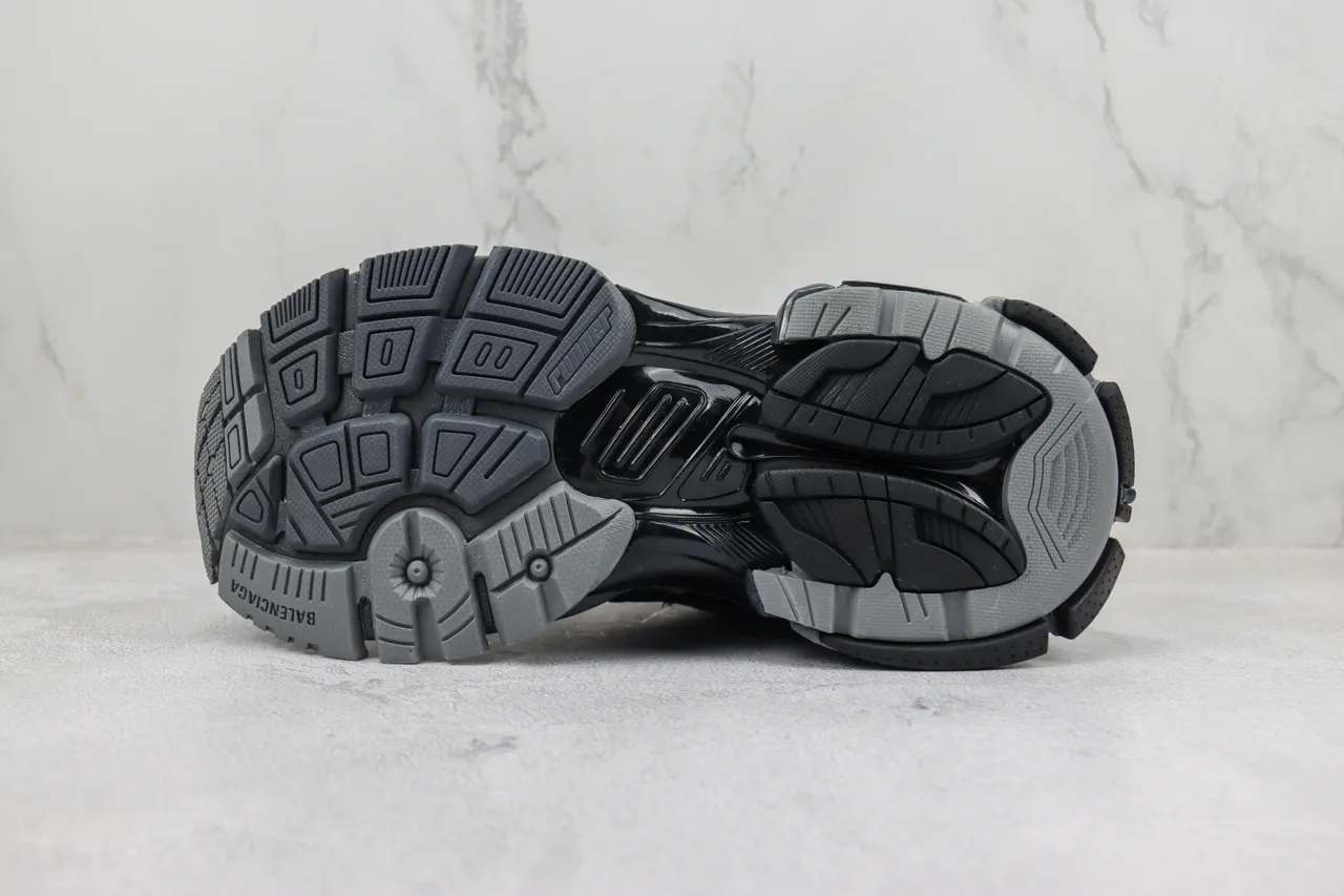 Balenciaga Runner Dark Gray and Silver Chunky Sneakers 8