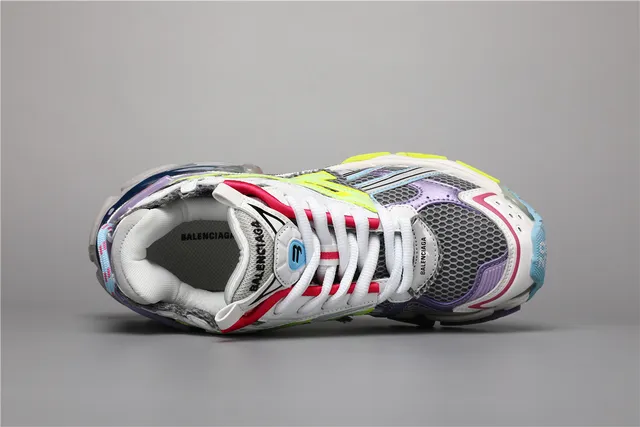 Balenciaga Runner Grey Purple Multicolor Chunky Sneakers 7