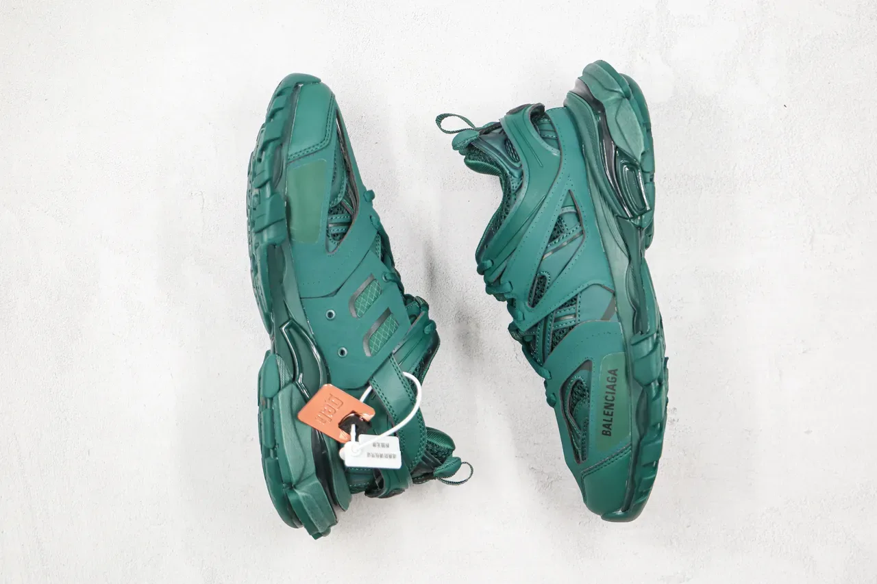 Balenciaga Runner Monochromatiques Teal Chunky Sneakers 7