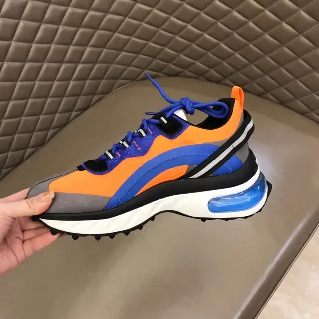 Balenciaga Runner Tênis Chunky Laranja Azul Cinza 3