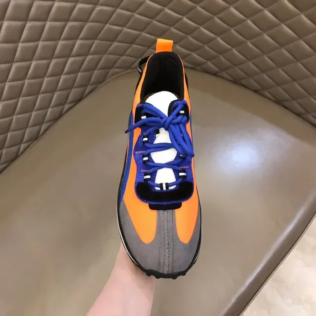 Balenciaga Runner Tênis Chunky Laranja Azul Cinza 4