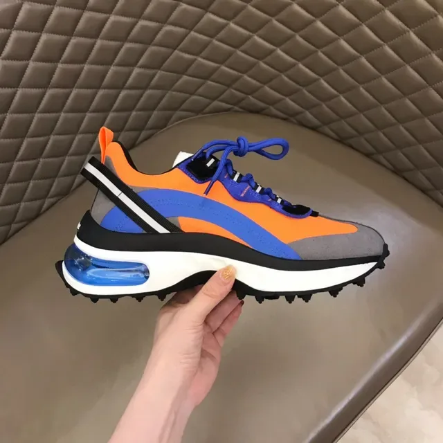 Balenciaga Runner Tênis Chunky Laranja Azul Cinza 5