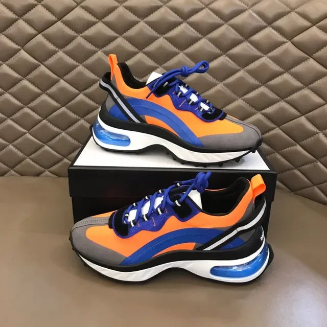 Balenciaga Runner Tênis Chunky Laranja Azul Cinza 7