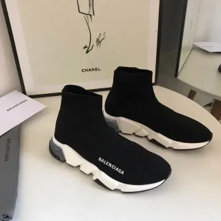 Balenciaga Speed Trainer سنيكرز لايف ستايل أسود وأبيض