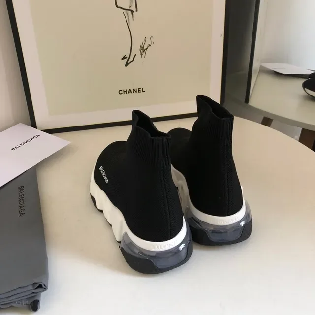 Balenciaga Speed Trainer tênis lifestyle preto e branco 2