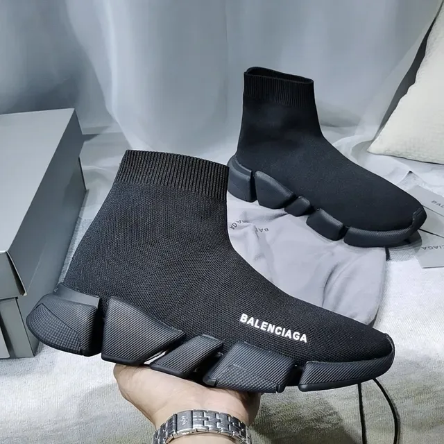 Balenciaga Speed Trainer Black Sock-Fit Lifestyle Sneakers 5