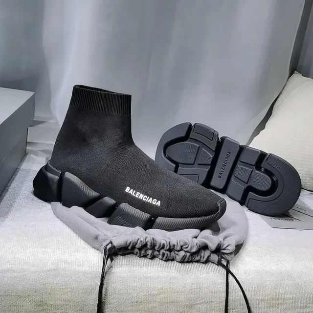 Balenciaga Speed Trainer Black Sock-Fit Lifestyle Sneakers 7