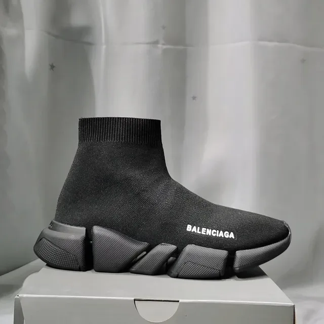 Balenciaga Speed Trainer Black Sock-Fit Lifestyle Sneakers 8