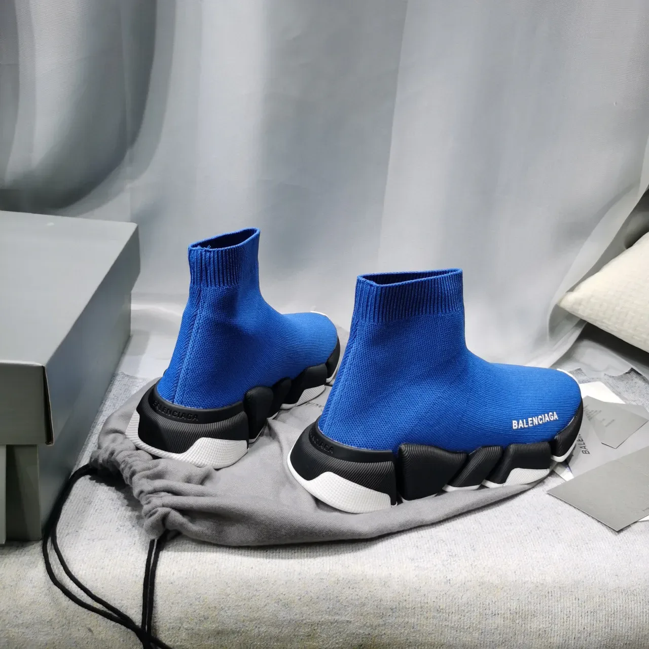 Balenciaga Speed Trainer zapatillas lifestyle azul negro blanco 4
