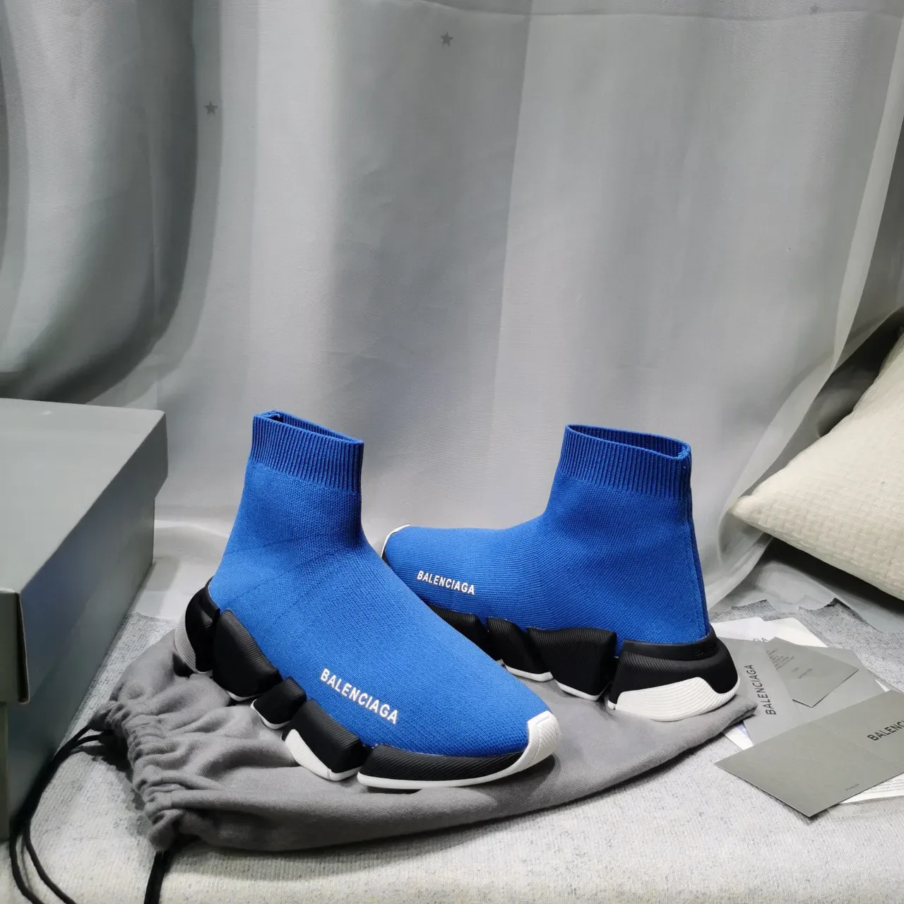 Balenciaga Speed Trainer zapatillas lifestyle azul negro blanco 5