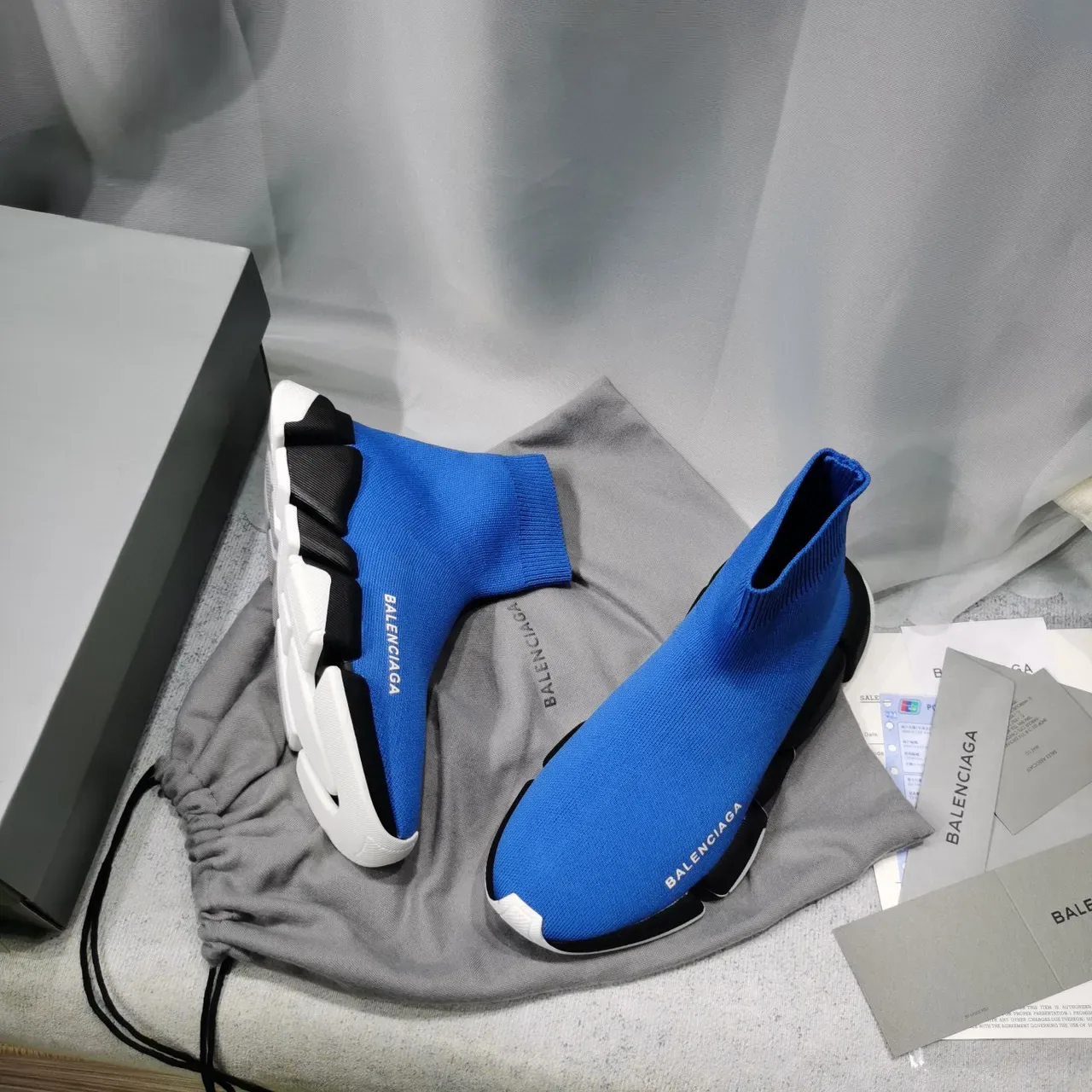 Balenciaga Speed Trainer zapatillas lifestyle azul negro blanco 6