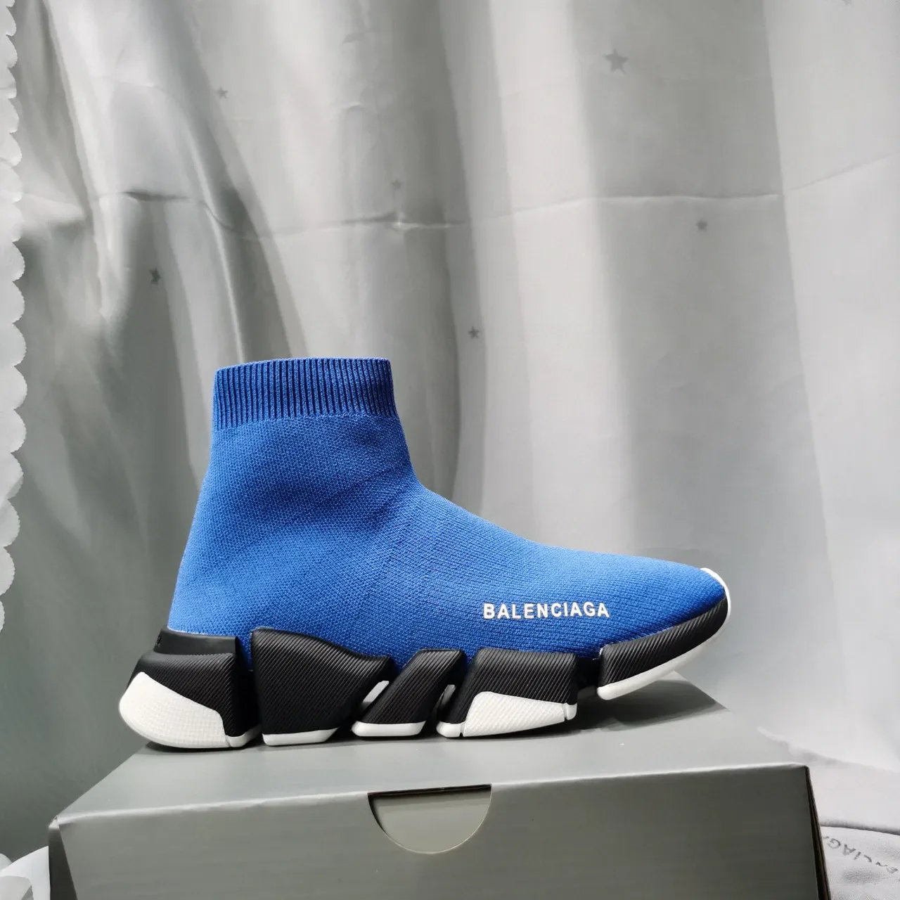 Balenciaga Speed Trainer zapatillas lifestyle azul negro blanco 7