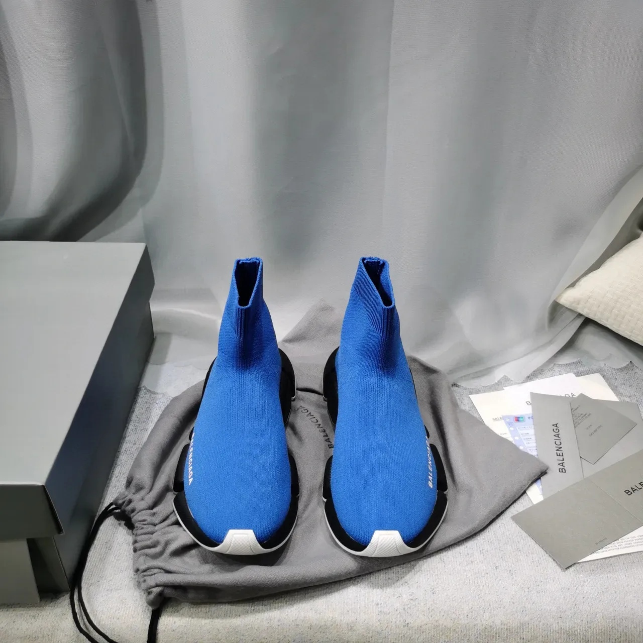 Balenciaga Speed Trainer zapatillas lifestyle azul negro blanco 8