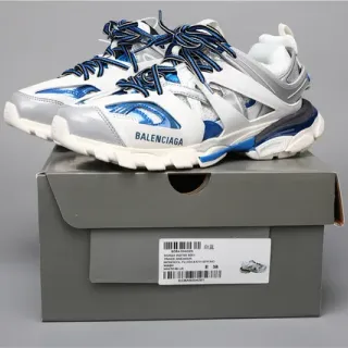 Balenciaga Track حذاء رياضي أبيض أزرق سميك