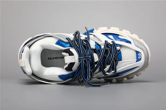Balenciaga Track Sneaker Blanc Bleu Chaussures Chunky 7